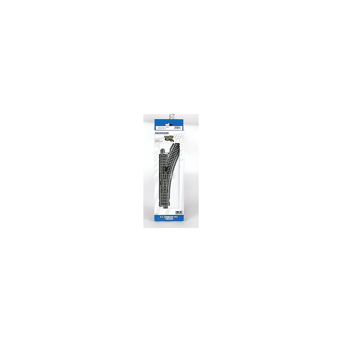 Decoder-Equipped Nickel Silver E-Z Track(R) Turnout -- Right-Hand, HO, Bachmann Industries 44131