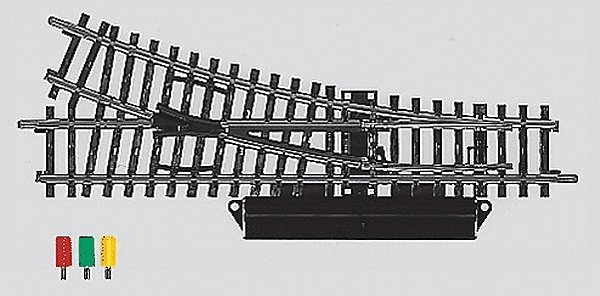 K-Track Remote Turnout -- Right-Hand pkg(2), HO, Marklin, Inc 2263