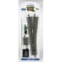 No. 5 Remote-Control Turnout, Nickel Silver Rail, Gray Roadbed - E-Z Track -- Right Hand, HO, Bachmann Industries 44566