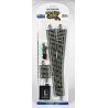 No. 5 Remote-Control Turnout, Nickel Silver Rail, Gray Roadbed - E-Z Track -- Right Hand, HO, Bachmann Industries 44566