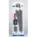 E-Z Track(R) w/Nickel Silver Rail & Gray Roadbed -- 4 Turnout Left, HO, Bachmann Industries 44557