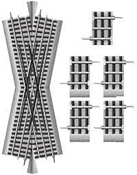 FasTrack(TM) Track w/Roadbed - 3-Rail -- 22.5 Degree Crossing, O, Lionel 612050