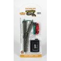 Remote Turnout w/Nickel Silver Rail & Gray Roadbed - E-Z Track(R) -- Right Hand - 11.25′ (28., N, Bachmann Industries 44862