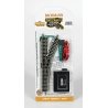 Remote Turnout w/Nickel Silver Rail & Gray Roadbed - E-Z Track(R) -- Right Hand - 11.25′ (28., N, Bachmann Industries 44862