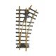 Code 332 Brass 1100 Manual Turnout -- Right Hand, 4′ Diameter, 30 Degree Diverging Route, G, Bachmann Industries 94658