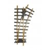 Code 332 Brass 1100 Manual Turnout -- Right Hand, 4′ Diameter, 30 Degree Diverging Route, G, Bachmann Industries 94658