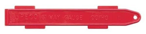 6′ Track Spacing (Way) Gauge -- For Code 100 Parallel Straights & Curve Track Spacing, Plus Platform Height, HO, Peco SL36