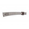 Code 80, Left-Hand Curved Turnout (36/18′ Radius) Electrofrog -- Curved Double Radius Left Hand, N, Peco SLE387