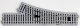 Manual Turnout - Unitrack -- Right Hand 9-3/4` 246mm Long, 19-1/4` 490mm Radius, HO, Kato USA Inc 2841