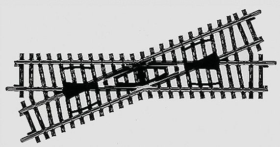 K-Track -- Crossing 22 30′, HO, Marklin, Inc 2259