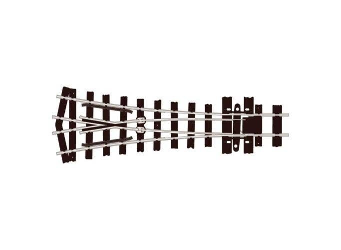 HOe (HOn2-1/2 HOn30`) Narrow Gauge Turnout w/Code 80 Rail -- Wye, 18` Radius, HOn30, Peco SLE497
