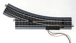 True-Track(R) Code 83 Track & Roadbed System -- Remote Snap-Switch - Left Hand, HO, Atlas Model Railroad Co. 480