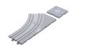 Street Track - Unitram -- Double Track Left Hand Curve 7-1/16′ 180mm Radius 45 Degrees, N, Kato USA Inc 40103