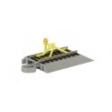 Nickel Silver Rail & Gray Roadbed - E-Z Track(R) -- Track Bumper with Flashing LED, HO, Bachmann Industries 44593