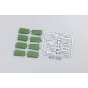 Green Grass-Embedded Street Track S70-WP(G) - Fine Track -- Includes Guardrails pkg(8), N, TomyTec Co LTD 17899