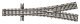Code 55 Turnout, Nickel-Silver Rail, Brown Ties -- 2-1/2 Wye, N, Atlas Model Railroad Co. 2056