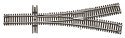 Code 55 Turnout, Nickel-Silver Rail, Brown Ties -- 2-1/2 Wye, N, Atlas Model Railroad Co. 2056