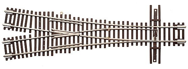 Code 55 Turnout, Nickel-Silver Rail, Brown Ties -- 3.5 Wye, N, Atlas Model Railroad Co. 2057