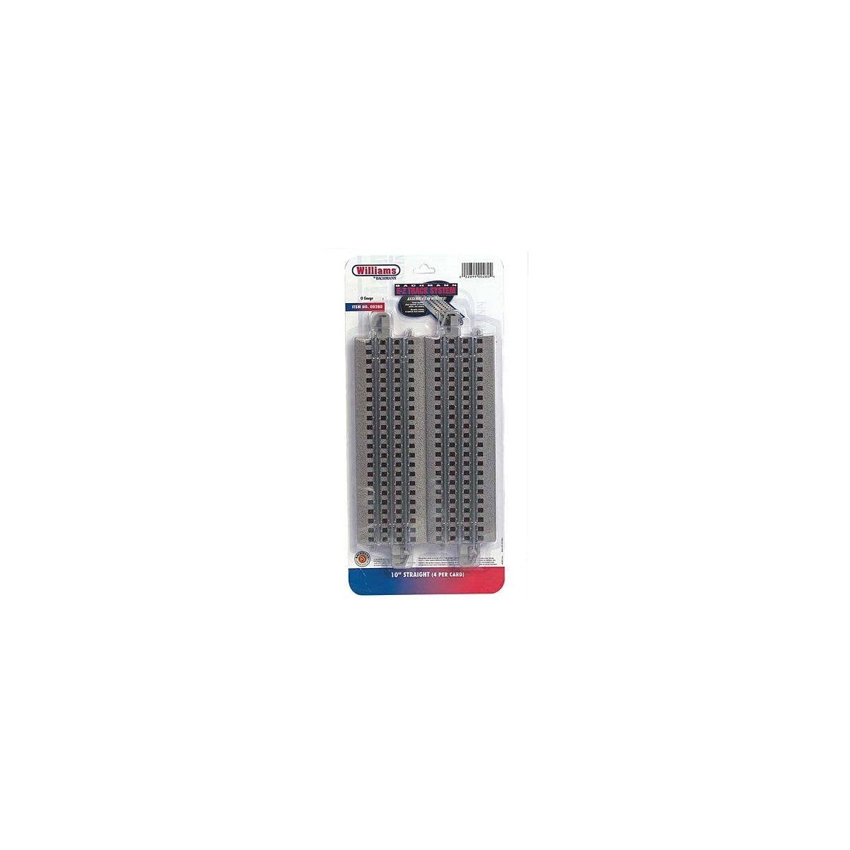 10′ Straight 3-Rail E-Z Track(R) - Williams(TM) -- pkg(4), O, Bachmann Industries 280