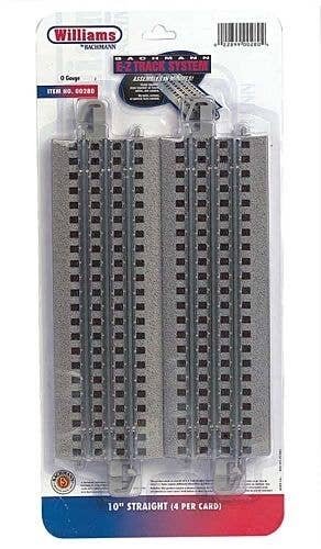 10′ Straight 3-Rail E-Z Track(R) - Williams(TM) -- pkg(4), O, Bachmann Industries 280