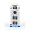 Crossing w/Nickel Silver Rail & Gray Roadbed - E-Z Track(R) -- 90 Degree, N, Bachmann Industries 44841
