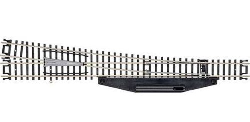 Code 80 No. 8 Manual Turnout (Switch) - Standard Line -- Left Hand, N, Atlas Model Railroad Co. 2717