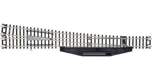 Code 80 No. 8 Manual Turnout (Switch) - Standard Line -- Left Hand, N, Atlas Model Railroad Co. 2717