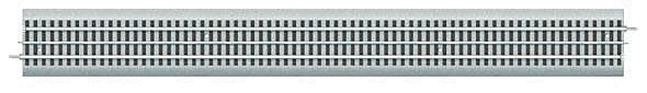 FasTrack(TM) Track w/Roadbed - 3-Rail -- Straight Track 30′ 76.2cm, O, Lionel 612042