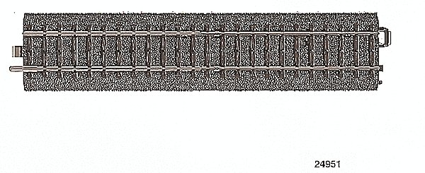 Adaptor -- M-Track to C-Track 7-3/32′, HO, Marklin, Inc 24951