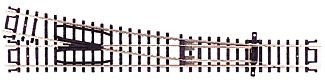 Code 80 Custom Line No. 6 Turnout -- Right Hand, N, Atlas Model Railroad Co. 2753