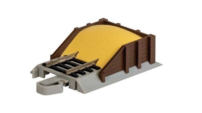 Sand Pile Bumper - Nickel Silver E-Z Track(R) -- pkg(2), HO, Bachmann Industries 44599