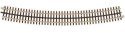 21st Century Track System(TM) Nickel Silver Rail w/Brown Ties - 3-Rail -- O-99 Full Curved Section (Circle, O, Atlas O 6014