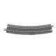 Code 65 Curved Track with Gray Ballast - True Track -- 12-1/2′ 31.8cm Radius pkg(8), N, Atlas Model Railroad Co. G2412