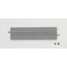 Street Track Straight S140-WT - Fine Track -- 5-1/2′ 140mm pkg(4), N, TomyTec Co LTD 17936