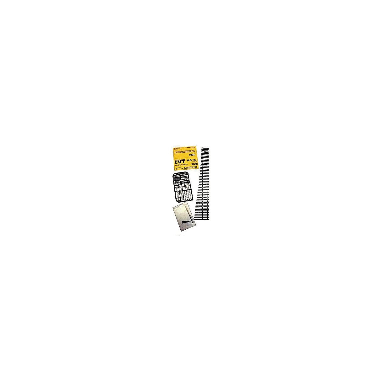 CVT Curvable Switch Kit -- Code 83 8 Right, HO, Central Valley 2882