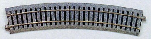 Curved Track 22.5-Degree Radius pkg(4) - Unitrack -- 21-5/8′ 550mm, HO, Kato USA Inc 2210