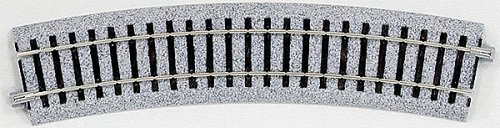 Curved Roadbed Track Section - Unitrack -- 22.5-Degree Section, 19-1/4′ 490mm Radius pkg(4), HO, Kato USA Inc 2270