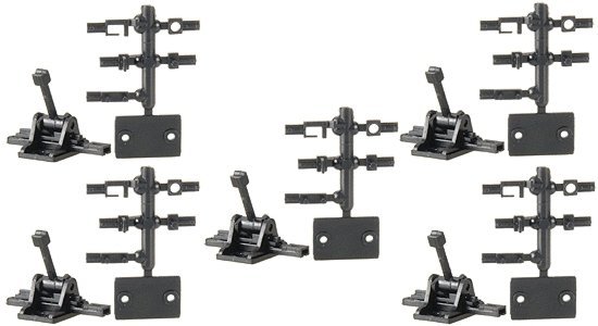 Operating Ground Throw -- Sprung .165′ Travel with Selectable End Fittings 218 pkg(5), HO, Caboose Industries 5218