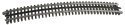 21st Century Track System(TM) Nickel Silver Rail w/Brown Ties - 3-Rail -- O-81 Full Curved Section (16 pcs, O, Atlas O 6011