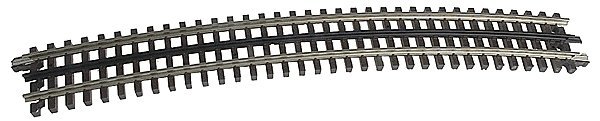 21st Century Track System(TM) Nickel Silver Rail w/Brown Ties - 3-Rail -- O-81 Full Curved Section (16 pcs, O, Atlas O 6011