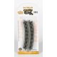 Curved Track w/Nickel Silver Rail & Gray Roadbed - E-Z Track(R) -- 11-1/4′ Radius pkg(6), N, Bachmann Industries 44801
