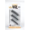 Curved Track w/Nickel Silver Rail & Gray Roadbed - E-Z Track(R) -- 11-1/4′ Radius Half Sectio, N, Bachmann Industries 44821
