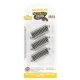 Curved Track w/Nickel Silver Rail & Gray Roadbed - E-Z Track(R) -- 17-1/2′ Radius Half Sectio, N, Bachmann Industries 44825