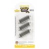 Curved Track w/Nickel Silver Rail & Gray Roadbed - E-Z Track(R) -- 17-1/2′ Radius Half Sectio, N, Bachmann Industries 44825