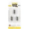 Curved Track w/Nickel Silver Rail & Gray Roadbed - E-Z Track(R) -- 17-1/2′ Radius Quarter Sec, N, Bachmann Industries 44835
