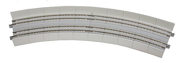 Unitrack CT Double-Track Superelevated Curve Easment -- 1 Each Left & Right, 22.5 Degrees, 15 & 16-3, N, Kato USA Inc 20545