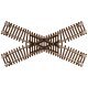 Code 55 Track w/Nickel-Silver Rail & Brown Ties -- 45-Degree Crossing, N, Atlas Model Railroad Co. 2043