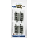 Curved Track w/ Nickel Silver Rail & Gray Roadbed - E-Z Track(R) -- 1/3 18′ Radius pkg(4), HO, Bachmann Industries 44530