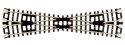 Crossings w/Black Ties -- 15 Degrees, N, Atlas Model Railroad Co. 2564