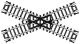 Crossings w/Black Ties -- 60 Degrees, N, Atlas Model Railroad Co. 2568